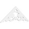 Ekena Millwork Pitch Preston Architectural Grade PVC Gable Pediment, 48"W x 18"H x 1"P (9/12) GPP048X018X100PRE - alternate 1